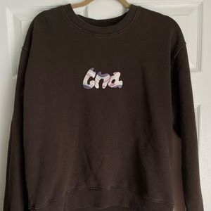 TNA BROWN COZY FLEECE SWEATSHIRT